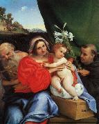 Lorenzo Lotto Virgin and Child with Saints Jerome and Anthony Norge oil painting reproduction